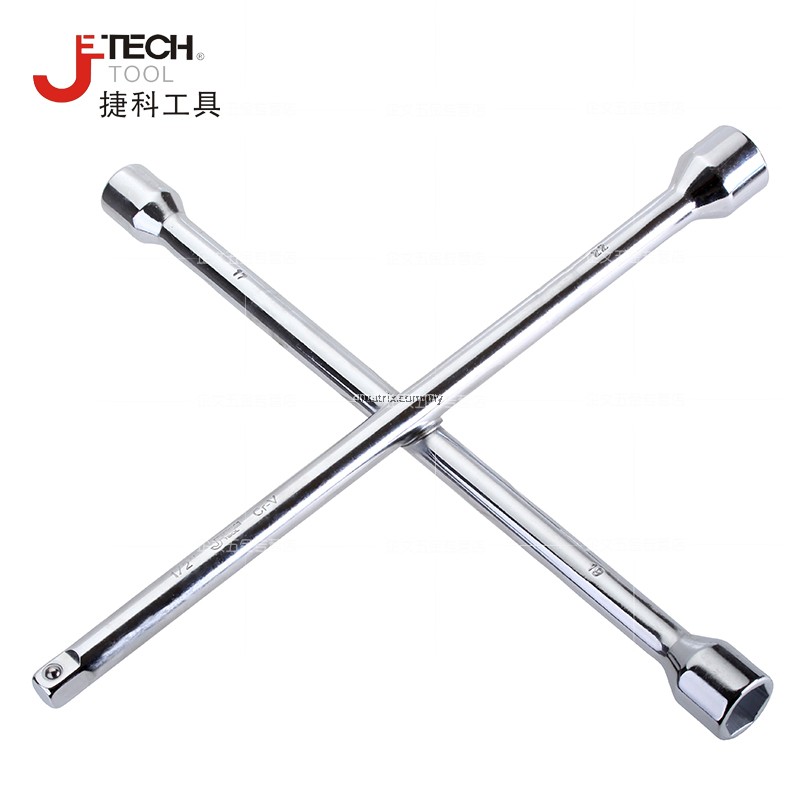 Chrome Cross Wheel Nut Wrench